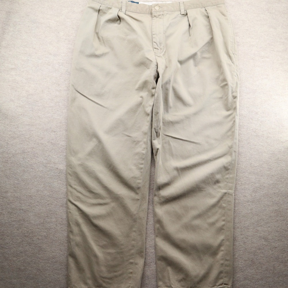 Polo Ralph Lauren Ethan Pant 38/30 Khaki Pleated Chino 90s Relaxed Cotton